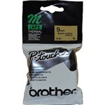 BROTHER M821 NON LAMINATED LABELLING TAPE 9MM BLACK ON GOLD
