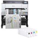 EPSON SURECOLOR T3465 LARGE FORMAT PRINTER AND E41L INK CARTRIDGE COMBO