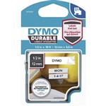 DYMO 1978364 D1 DURABLE LABEL CASSETTE TAPE 12MM X 55M BLACK ON WHITE