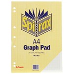 SPIRAX GRAPH PAD TOP OPEN 2MM 25 LEAF A4