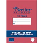 WRITER PREMIUM EXERCISE BOOK FEINT RULED 8MM 70GSM 64 PAGE A4 TRIANGLE