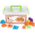 EDUCATIONAL COLOURS SENSORY MAGIC SAND 2KG ORANGE WITH MOULDS