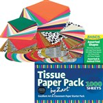 EDUCATIONAL COLOURS BASICS CLASSROOM TISSUE PACK 1000S