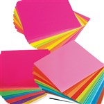 EDUCATIONAL COLOURS ADHESIVE COLOURED SQUARES 15CM PACK OF 100