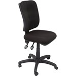 RAPIDLINE EG400 ERGONOMIC TYPIST CHAIR SQUARE BACK SEATBACK TILT BLACK