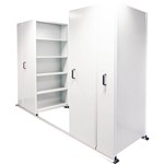 APC EZISLIDE AISLE SAVER 4 BAY 5 SHELVES 2750 X 2175 X 900 X 400MM WHITE