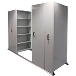APC EZISLIDE AISLE SAVER 6 BAY 5 SHELVES 3500 X 2175 X 1200 X 400MM CYBER GREY
