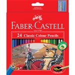 FABERCASTELL CLASSIC COLOUR PENCILS ASSORTED PACK 24