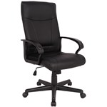 SYLEX HEMSWORTH EXECUTIVE CHAIR 1LEVER BONDED LEATHER BLACK