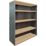 RAPID WORKER BOOKCASE 3 SHELF 900 X 315 X 1200MM OAKIRONSTONE