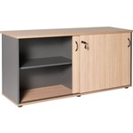 RAPID WORKER SLIDING DOOR CREDENZA 1800 X 450MM OAKIRONSTONE
