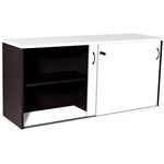RAPID WORKER SLIDING DOOR CREDENZA 1800 X 450MM WHITEIRONSTONE