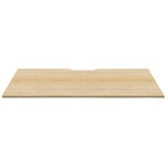RAPIDLINE SCREEN SCALLOPED DESK TOP 1800 X 750 NATURAL OAK