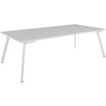 RAPIDLINE ETERNITY MEETING TABLE 2400 X 1200MM NATURAL WHITEWHITE