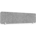 RAPIDLINE ECO PANEL DESK MOUNTED SCREEN 1490 X 384MM MARBLE GREY