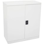 RAPIDLINE GO SWING DOOR CUPBOARD 2 SHELVES 1015 X 910 X 450MM WHITE SATIN