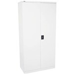 RAPIDLINE GO SWING DOOR CUPBOARD 3 SHELVES 910 X 450 X 1830MM SILVER GREY