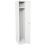 GO STEEL LOCKER 1 DOOR 380 X 455 X 1830MM SILVER GREY