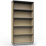 RAPID INFINITY DELUXE BOOKCASE 1800 X 900 X 315MM NATURAL OAK LAMINATE BLACK EDGING