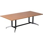 RAPIDLINE TYPHOON BOARDROOM TABLE 2400 X 1200 X 750MM BEECH