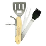 AUSTRALIAN GEOGRAPHIC BBQ MULTI TOOL SET 5 SILVER