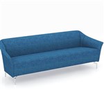 VENICE FABRIC SOFA CHAIR THREE SEATER FABRIC BLUE