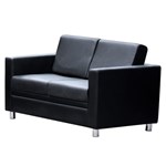 MARCUS LOUNGE TWO SEATER BLACK