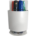 VISIONCHART EDUCATION HUDDLE METAL WHITEBOARD MARKER STORAGE CADDY WHITE