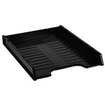 ITALPLAST SLIMLINE MULTI FIT DOCUMENT TRAY A4 BLACK