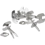 ESSELTE PAPER BINDER 75MM SILVER BOX 100