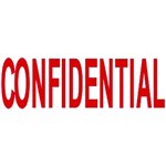 DESKMATE PREINKED MESSAGE STAMP CONFIDENTIAL RED