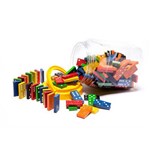 LEARNING CAN BE FUN WOODEN DOMINOES ASSORTED JAR 168