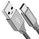 ASTROTEK USB A TO USB C DATA SYNC CHARGER CABLE FOR SAMSUNG AND MACBOOK 1M SILVER