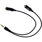 MOKI AUDIO SPLITTER CABLE 35MM 150MM BLACK