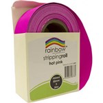 RAINBOW STRIPPING ROLL RIBBED 50MM X 30M HOT PINK