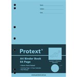 PROTEXT BINDER BOOK RULED 8MM 70GSM 64 PAGE A4 DINOSAUR ASSORTED