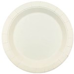 EARTH ECO ECONOMY DISPOSABLE PAPER PLATES 180MM WHITE PACK 50