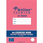 WRITER PREMIUM EXERCISE BOOK RULED 18MM 70GSM 48 PAGE A4 BUS