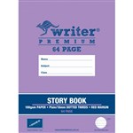 WRITER PREMIUM STORY BOOK 18MM PLAINDOTTED THIRDS 100GSM 64 PAGE 330 X 240MM PENCIL