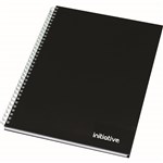 INITIATIVE TWINWIRE NOTEBOOK HARD COVER 160 PAGE A5 BLACK