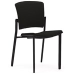 OLG ZIPP CHAIR BLACK FRAME FABRIC SEAT BLACK
