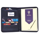 COLLINS ZIPPERED PORTFOLIO A4 BLACK
