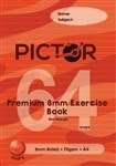 PICTOR PREMIUM EXERCISE BOOK A4 RULED 8MM  MARGIN 64 PAGE MARS