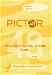 PICTOR PREMIUM GRAPH BOOK 10MM 70GSM 48 PAGE A4 SUN