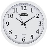 CARVEN WALL CLOCK ROUND 450MM WHITE