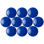 QUARTET MAGNETIC BUTTONS 20MM BLUE PACK 10