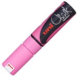 UNIBALL CHALK MARKER CHISEL TIP 8MM FLUORO PINK