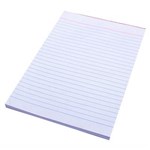 QUILL WRITING PAD A5 90 LEAF WHITE
