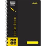 QUILL Q906 LECTURE BOOK SPIRALBOUND 70GSM A4 140 PAGE BLACK