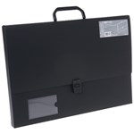 QUILL ARTISTS PORTFOLIO CLIP CLOSURE A3 BLACK